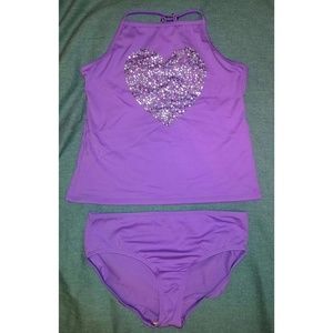 NWT Lands End Swim Tankini Swimsuit Girls 14
